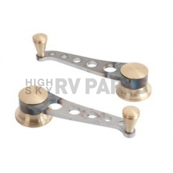 Lokar Performance Window Crank Handle - Steel Silver Set Of 2 - IDH2035
