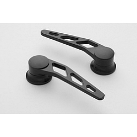 Lokar Performance Interior Door Handle - Silver Brushed Steel Set Of 2 - XIDH2010