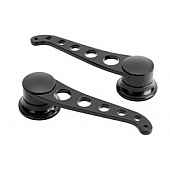 Lokar Performance Interior Door Handle - Silver Chrome Plated Steel Set Of 2 - XIDH2025