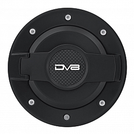 DV8 Offroad Fuel Door - Round Aluminum - P190004BLK