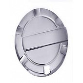 All Sales Fuel Door - Round Aluminum - 6952C