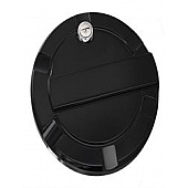All Sales Fuel Door - Round Aluminum - 6952KL