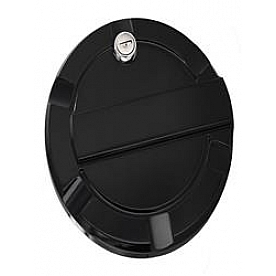 All Sales Fuel Door - Round Aluminum - 6952KL