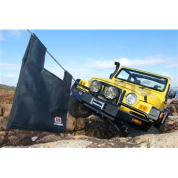 ARB Bumper Steel Powder Coated Deluxe Bar Black 1-Piece - 3450070-2