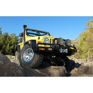 ARB Bumper Steel Powder Coated Deluxe Bar Black 1-Piece - 3450070-3