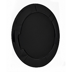 All Sales Fuel Door - Round Aluminum - 6950GK