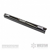 Westin Public Safety Bumper Push Bar Top Channel Cover Powder Coated Black Steel - 36-6015C4XT4