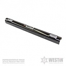 Westin Public Safety Bumper Push Bar Top Channel Cover Powder Coated Black Steel - 36-6015C4XT4