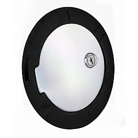 All Sales Fuel Door - Round Aluminum - 6950KCL