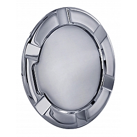 All Sales Fuel Door - Round Aluminum - 6950BC
