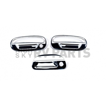 Putco Exterior Door Handle Cover - Silver ABS Plastic Chrome Plated - 401121-1