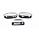 Putco Exterior Door Handle Cover - Silver ABS Plastic Chrome Plated - 401121