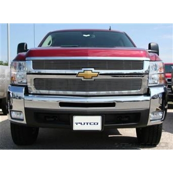 Putco Grille Insert - Polished Aluminum Rectangular - 71163