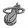 Fan Mat Emblem - NBA Miami Heat Metal - 14863