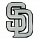 Fan Mat Emblem - MLB San Diego Padres  - 26697