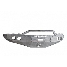 Road Armor Bumper Stealth Pre-Runner 1-Piece Design Steel Natural - 44044Z