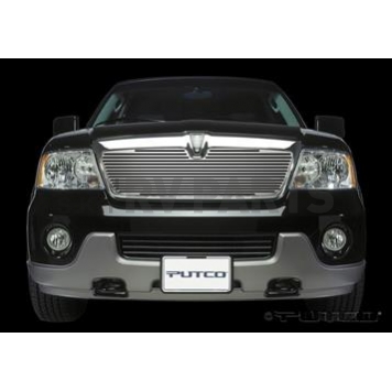 Putco Grille Insert - Polished Aluminum Rectangular - 91117