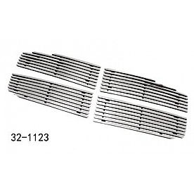 Paramount Automotive Grille Insert - Polished Aluminum 8 Millimeter Horizontal Style - 321123