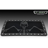 T-Rex Truck Products Grille Insert - Mesh Rectangular Black Powder Coated Steel - 7114836