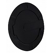 All Sales Fuel Door - Round Aluminum - 6901GK
