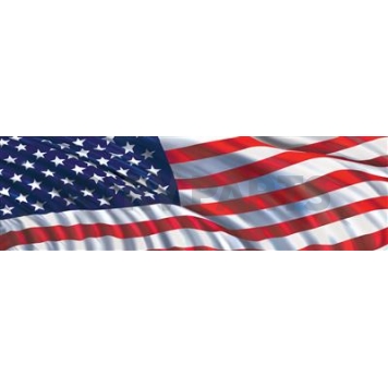 Vantage Point Window Graphics - American Flag In the Wind - 010082L