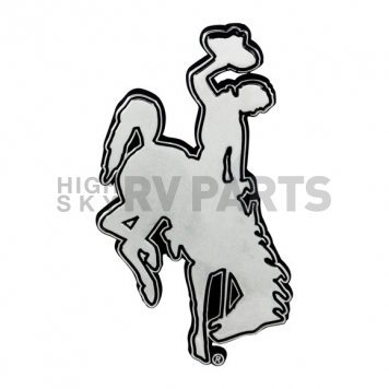 Fan Mat Emblem - University Of Wyoming Logo Metal - 22642