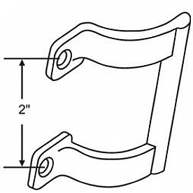 Strybuc Interior Door Handle - Silver Chrome Plated   - 2267
