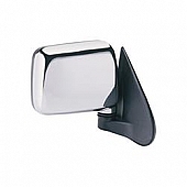 K-Source Exterior Mirror Manual OEM Silver Single - 64005I