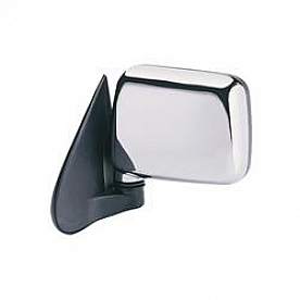 K-Source Exterior Mirror Manual OEM Silver Single - 64006I