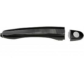 Help! By Dorman Exterior Door Handle - Plastic Silver Lever And Black Housing Single - 81946