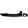 Help! By Dorman Exterior Door Handle - Plastic Silver Lever And Black Housing Single - 81946