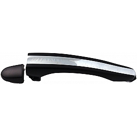 Help! By Dorman Exterior Door Handle - Plastic Silver Lever And Black Housing Single - 81947