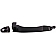 Help! By Dorman Exterior Door Handle - Plastic Silver Lever And Black Housing Single - 81947