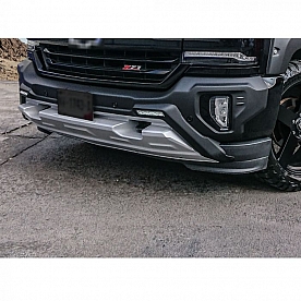 Air Design Bumper Guard - Satin Black/ Silver Polyurethane - GM24A31
