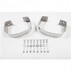 Rugged Ridge Bumper Guard -  Silver Stainless Steel  Rear - 1110801