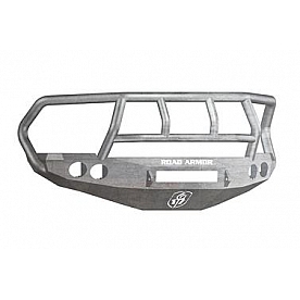 Road Armor Bumper Stealth Titan II 1-Piece Design Steel Natural - 40802ZNW