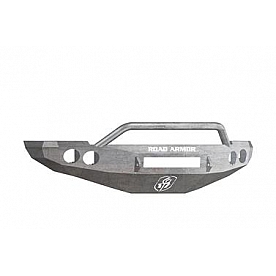 Road Armor Bumper Stealth Pre-Runner 1-Piece Design Steel Natural - 40804ZNW