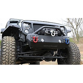 Iron Cross Bumper 1-Piece Stubby Base Steel Black - GP1200
