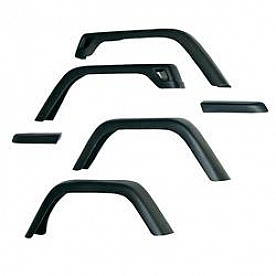 Omix-Ada Fender Flare - Black Thermoplastic Set Of 4 - 1160801