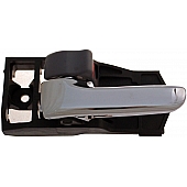 Help! By Dorman Interior Door Handle - Plastic Black Housing With Silver Lever And Gray Knob Single - 83908