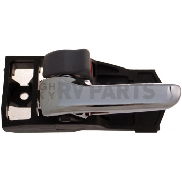 Help! By Dorman Interior Door Handle - Plastic Black Housing With Silver Lever And Gray Knob Single - 83908