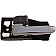 Help! By Dorman Interior Door Handle - Plastic Black Housing With Silver Lever And Gray Knob Single - 83908