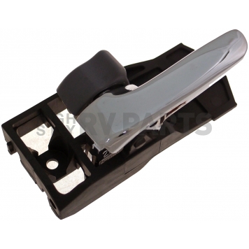 Help! By Dorman Interior Door Handle - Plastic Black Housing With Silver Lever And Gray Knob Single - 83908-2