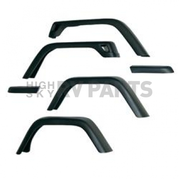 Omix-Ada Fender Flare - Black Thermoplastic Set Of 4 - 1160811