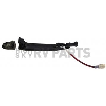 Help! By Dorman Exterior Door Handle - Plastic Black With Silver Insert Single - 93019-1