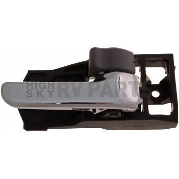 Help! By Dorman Interior Door Handle - Plastic Black Housing With Silver Lever And Gray Knob Single - 83909