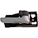 Help! By Dorman Interior Door Handle - Plastic Black Housing With Silver Lever And Gray Knob Single - 83909