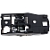 Help! By Dorman Interior Door Handle - Plastic Black Housing With Silver Lever And Gray Knob Single - 83909