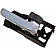 Help! By Dorman Interior Door Handle - Plastic Black Housing With Silver Lever And Gray Knob Single - 83909