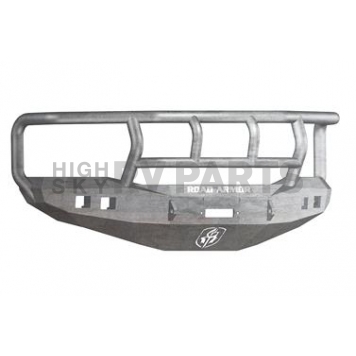 Road Armor Bumper Stealth Titan II 1-Piece Design Steel Natural - 406R2Z